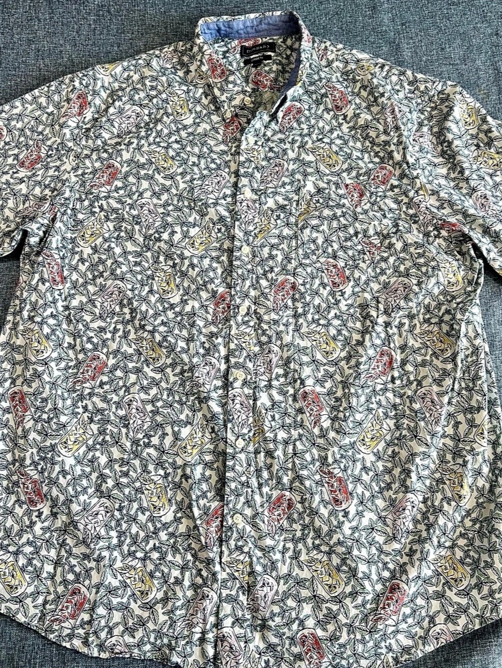 Crown & Ivy Classic Fit Floral Button Down Shirt  Size 3XL